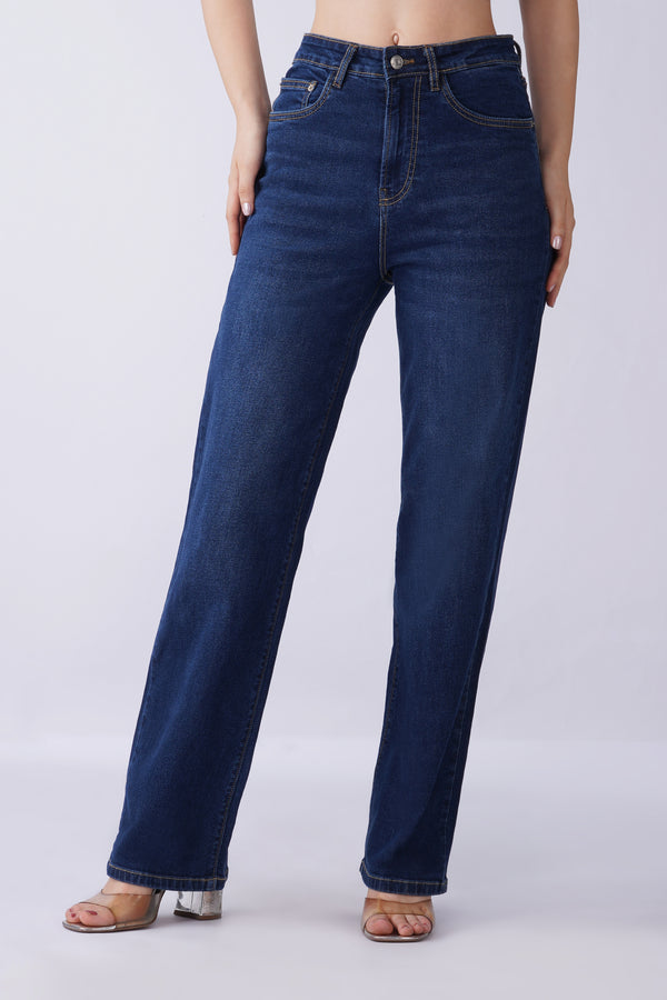 1165 WIDE LEG JEANS -DARK BLUE